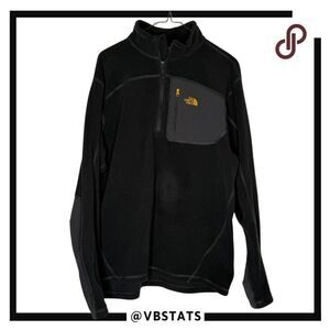 The North Face Men's Polartec Classic 1/4 Zip Pullover Fleece Black Size Large‎